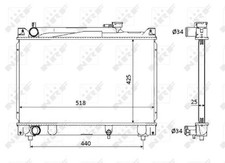 RADIATOR ENGINE COOLING FITS