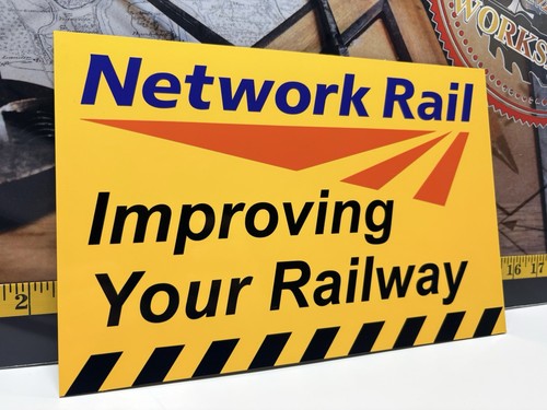 Network rail sign board - sign,