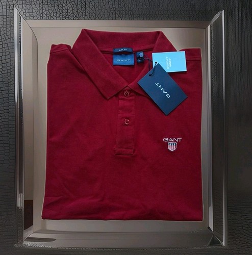 Gant men red cotton - cotton, polo