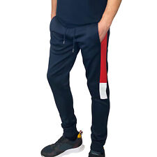 Mens Joggers Boohoo Man Medium Poly RRP £40 Fitted Blue Jog Pants Pockets