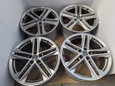 4X GENUINE AUDI Q5 A6 A4 Q3 VW TIGUAN SHARAN CADDY PASSAT EOS 18" ALLOY WHEELS