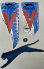 Slazenger Cricket Bat 3D Embossed Stickers(replica)  With chrome Finish.