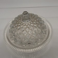 Vintage Pressed Glass Round