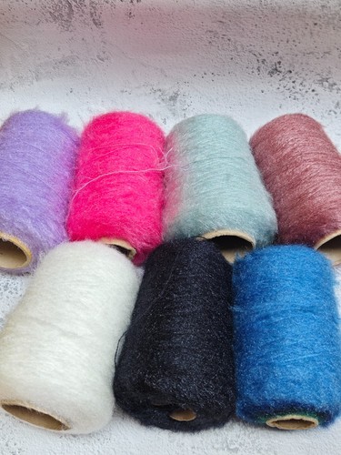 Furry fur shimmer acrylic yarn - furry,