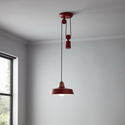 Red pendant ceiling - pendant, light