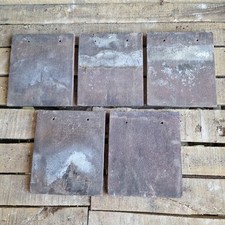 Pack Of 4 Reclaimed Clay Acme Sandstorm Brown Sand Faced Plain Half Tile
