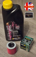 fits APRILIA RX 125 4T 2018-2025 ENGINE OIL AND FILTER 10W40 + HF563 UK :-)