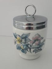 ROYAL WORCESTER PORCELAIN Large EGG CODDLER/JAM JAR with Lid