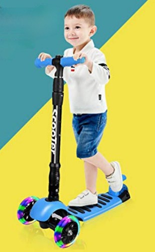 Kids kick push scooter - kick, led