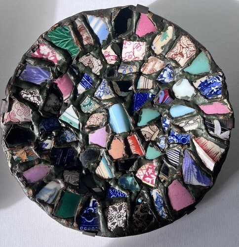 Pique assiette mosaic plate - pique,