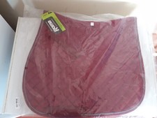 Roma Saddle Pad / numnah High Wither  Burgundy / Grey Size Pony
