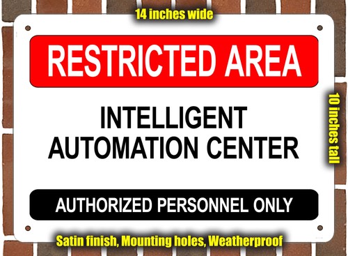 Metal sign intelligent - sign,