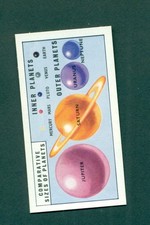 BROOKE BOND - OUT INTO SPACE (ISSUED IN) ERROR CARD no11 (INNER & OUTER PLANETS)