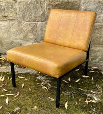 Vintage retro faux leather