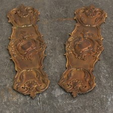 Pair rococo brass finger - pair,