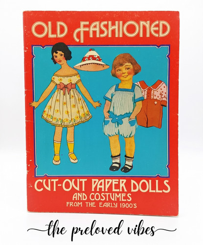 Old fashioned paper dolls - ,