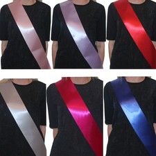 Plain Satin Sash Birthday