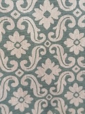 Laura Ashley Sitwell green vintage curtains each 59"d x 77"w vgc