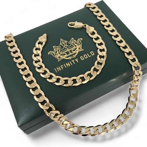 Mens 10mm curb - mens, chain