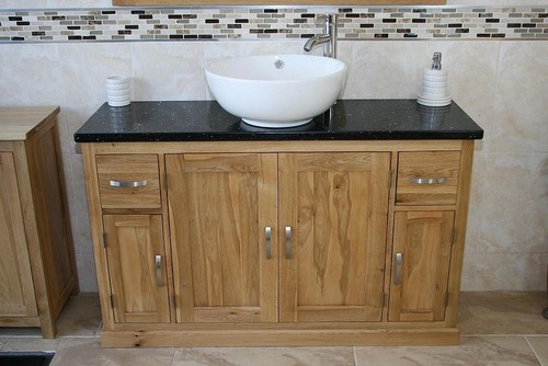 Bathroom vanity unit oak - bathroom,