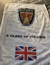 Rover Flag White with a class