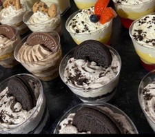 5oz 145 ml Crystal Clear Hard Plastic Reusable Dessert  Cocktail Cups Tumblers