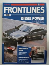 CITROEN FRONTLINES XM Turbo Diesel BX 4x4 AX Chicago Magazine March 1990