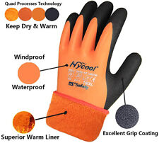 THERMAL INSULATED WINTER WARM WATERPROOF WORK GLOVES FREEZER COLD SAFETY GARDEN