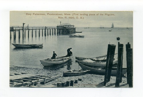 Provincetown postcard dory - ma, postcard,