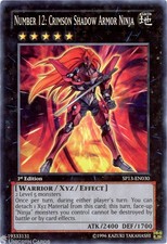 SP13-EN030 Number 12: Crimson Shadow Armor Ninja : Starfoil Rare UNL Edition Car