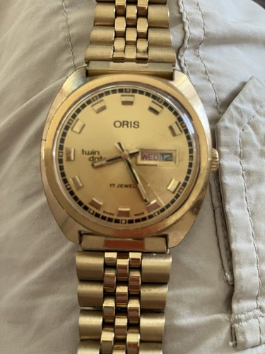 Vintage oris twin date - vintage, 17