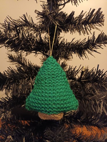 Knitted christmas tree - christmas,