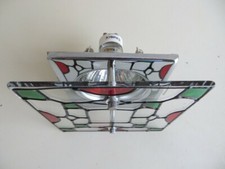 ART DECO GLASS VINTAGE STYLE RECESSED GU10 MR16 DOWNLIGHT SPOTLIGHT SURROUND