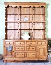 Delivery Options - Superb Huge Quality Made Pine Welsh Dresser Lots Of Storage