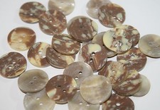 6x Vintage Plastic Pearl/Shell