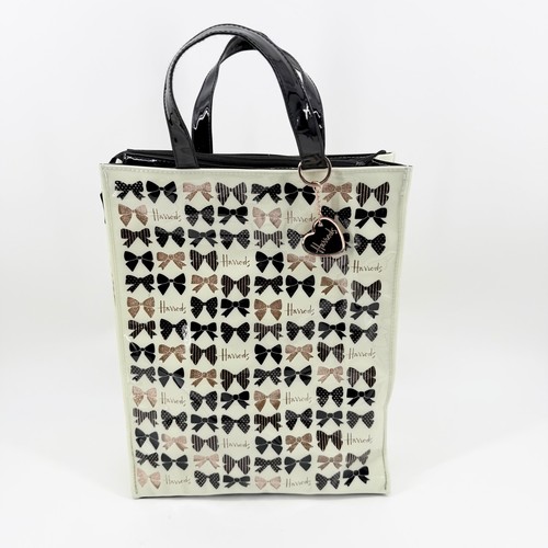 Harrods medium pvc bow - pvc, tote