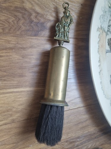 Vintage brass hearth fireside - brass,