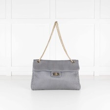 Chanel Grey Vertical Quilt