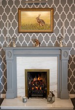 Painted wood surround cream - wood,