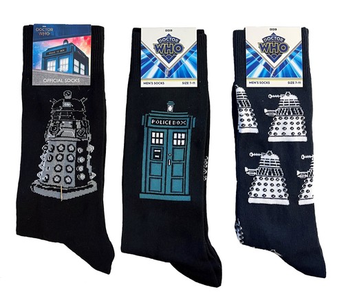 Doctor who sock trio adults - who,