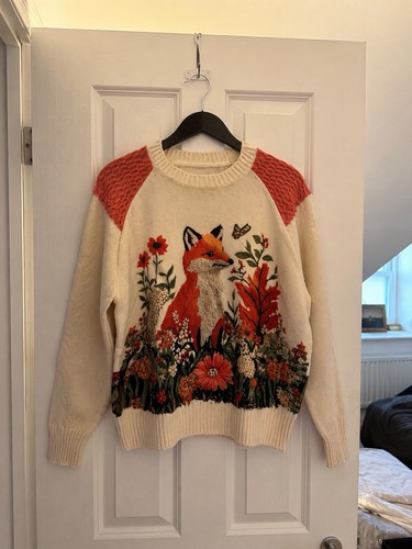 Super cute fox knit sweater - , in