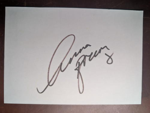 Autograph book page genuinely