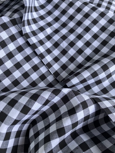 Black and white - cotton, gingham