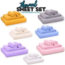 Thermal flannelette sheet set - sheet,