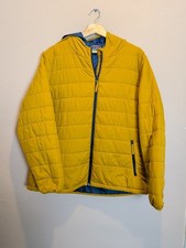Peter Storm Ladies UK 18 Quilted Full Zip Jacket In Mustard Good Used Condition