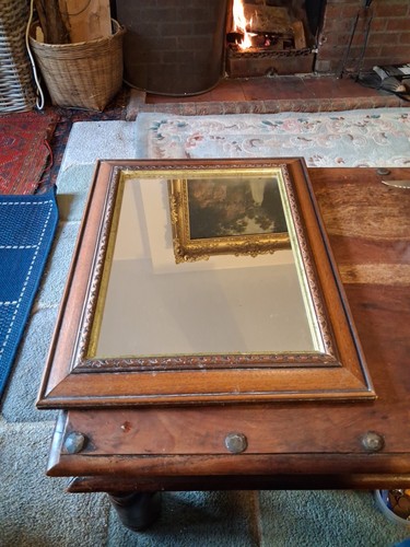 Vintage wooden mirror - mirror, x