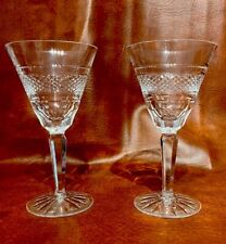 Waterford Crystal Rossmore Claret Wine Glass Set of 2 Vintage VGC