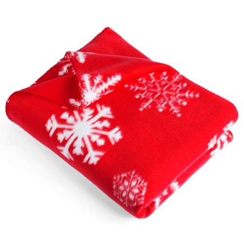 Fleece blanket snowflake - blanket,