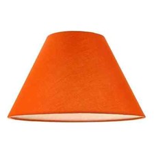 Cotton Fabric Coolie Light Shade Table or Ceiling Lampshade 3 Sizes 14 Colours