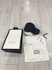 GUCCI BASEBALL CANVAS GG WEB STRIPE CAP SIZE SMALL AUTHENTIC